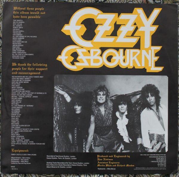 Ozzy Osbourne - The Ultimate Sin,  