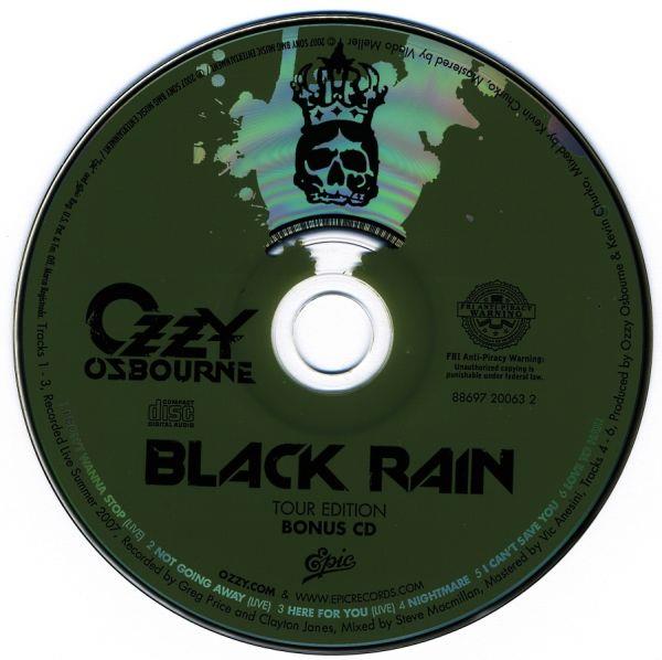 Black Rain. Ozzy Osbourne. CD-  