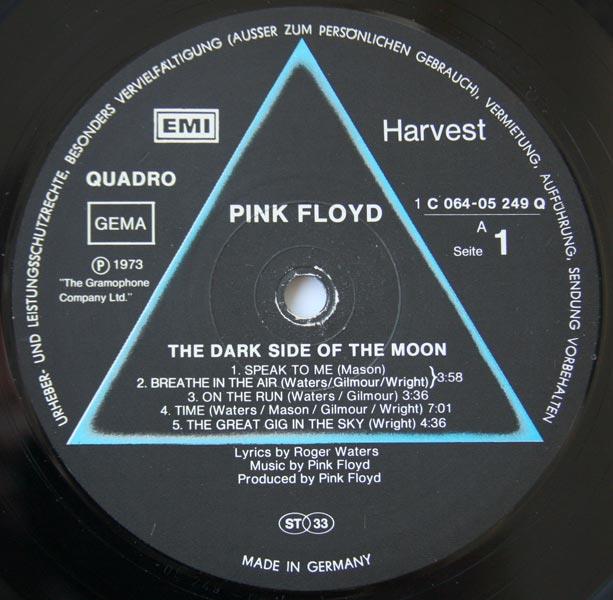 Pink Floyd, "The Dark Side of the Moon", 1973, Germany