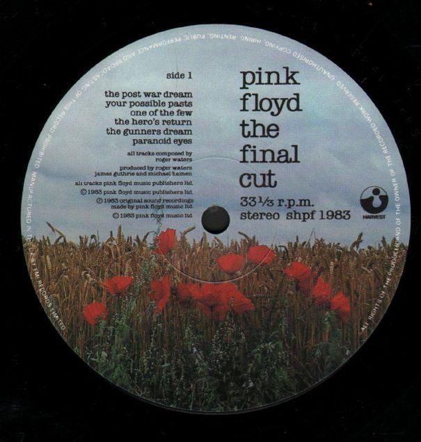 Pink Floyd, "The Final Cut", 1983, UK