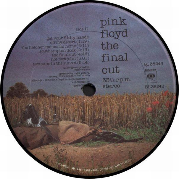 Pink Floyd, "The Final Cut", 1983,    Columbia