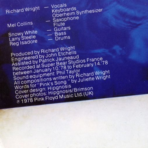 Richard Wright, "Wet Dream", 1978,  