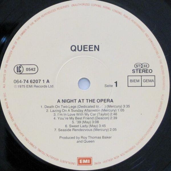 Queen, A Night At The Opera, 1975, Europe