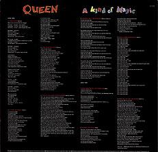 Queen, A Kind of Magic, 1986, England