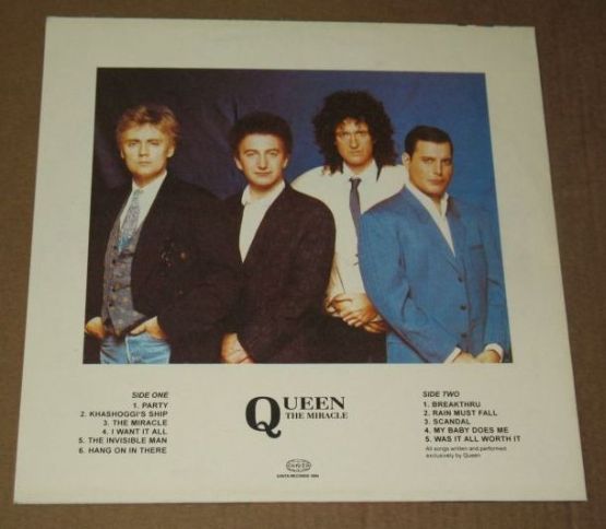 Queen The Miracle 1989,  