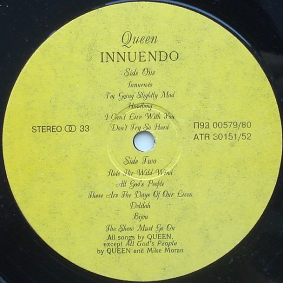 Queen Innuendo 1991,  