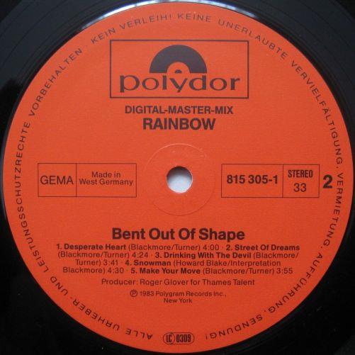 Bent Out Of Shape, 1983, 