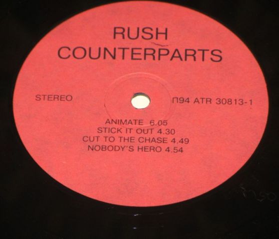 Rush, Counterparts, 1993, 