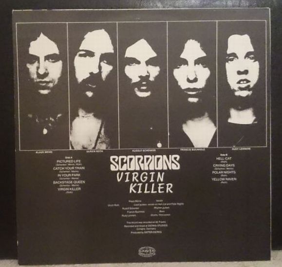 Scorpions,    Virgin Killer, 1976, Santa Records, 1994 .