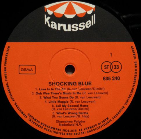 Shocking Blue "Beat With Us",   1969 .