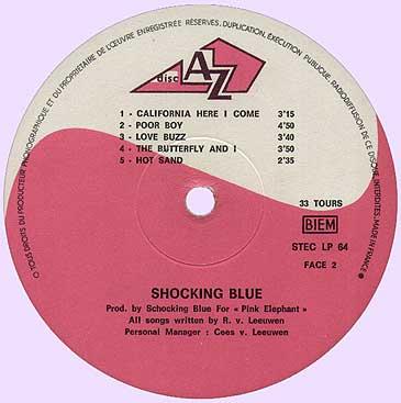 Shocking Blue "At Home", B-side