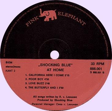 Shocking Blue "At Home", B-side