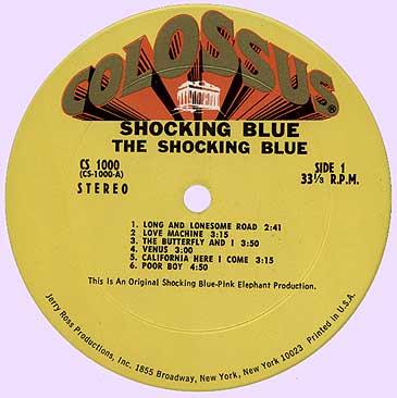 Shocking Blue "At Home", USA, A-side