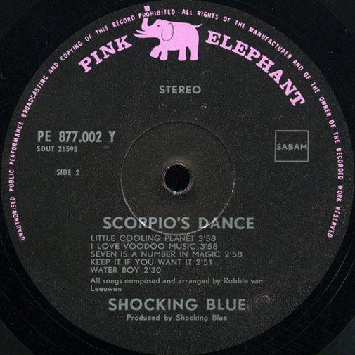 Shocking Blue "Scorpio s Dance", 1970, Belge