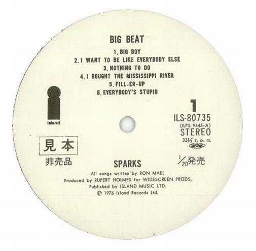 Sparks, Big Beat, , 1976 