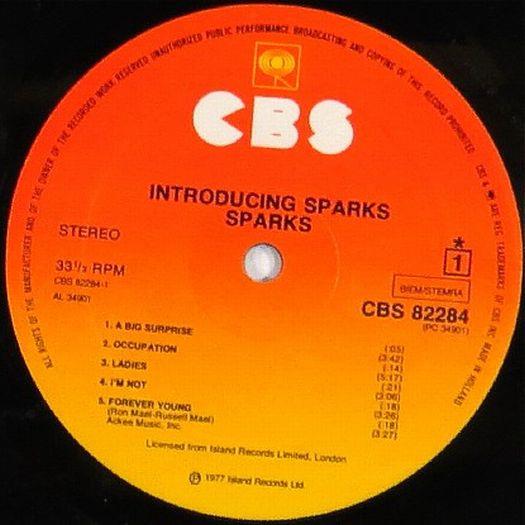 Sparks, Introducing Sparks, 1977,  