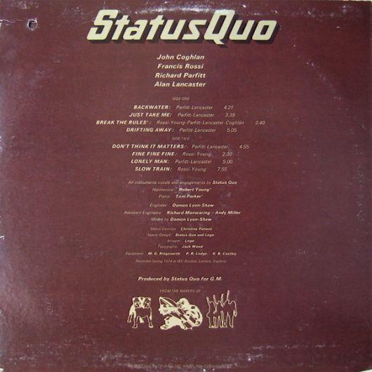 Status Quo, Quo, 1974, USA