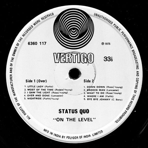 Status Quo, On the Level, 1975, 