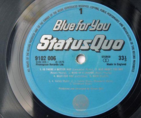 Status Quo, Blue for You 1976,  