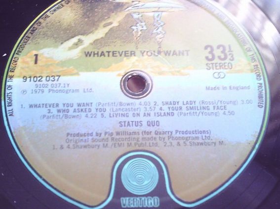 Whatever You Want, 1979, UK