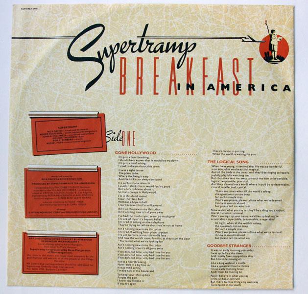 Supertramp, Breakfast in America, 1979, Netherlands