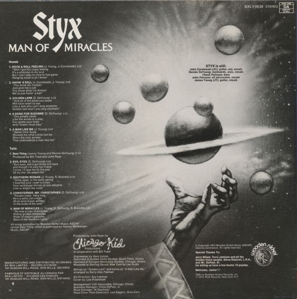 Styx, Man of Miracles, 1974, 