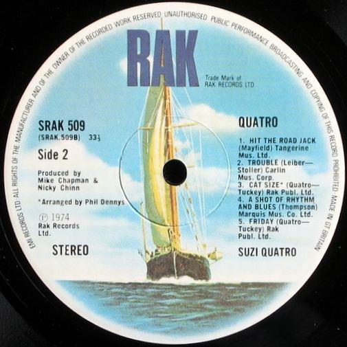 Suzi Quatro, 1974, England, RAK Records