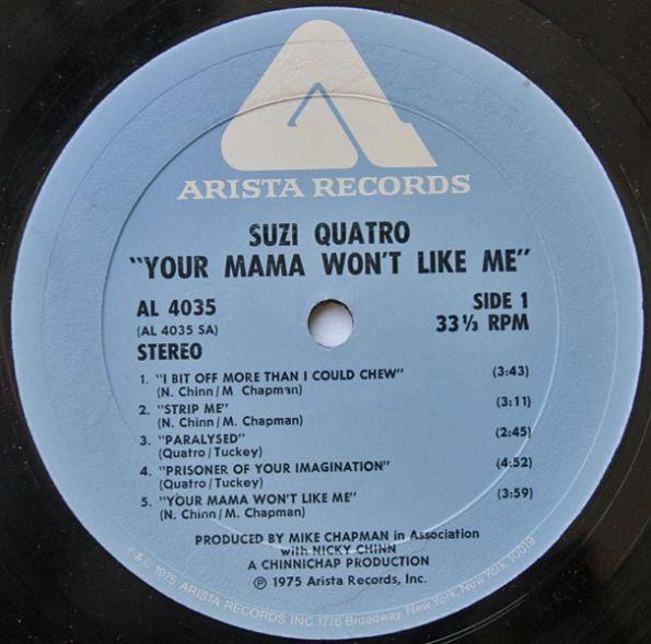 Suzi Quatro, Your Mamma Won't Like Me, 1975,  