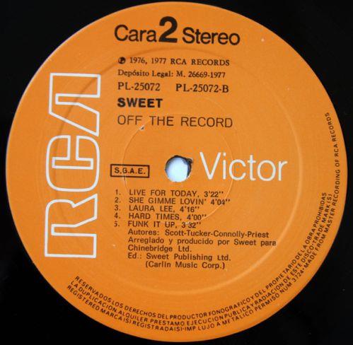 Sweet Off the Record 1977,  