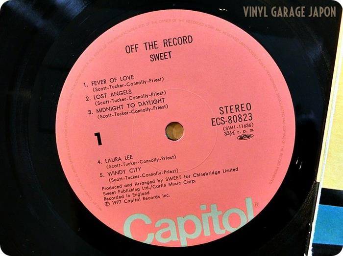 Sweet 1977 Off the Record,  , Capitol