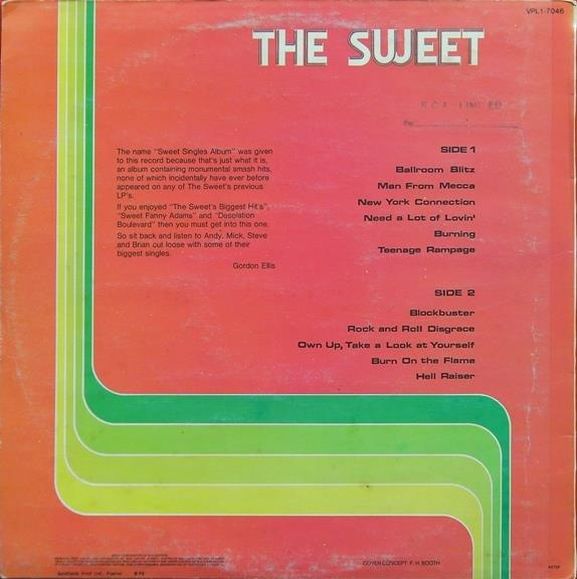 Sweet Singles Album, 1975, 