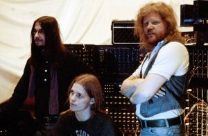 Edgar Froese (right) - leader of the band Tangerine Dream, 1976