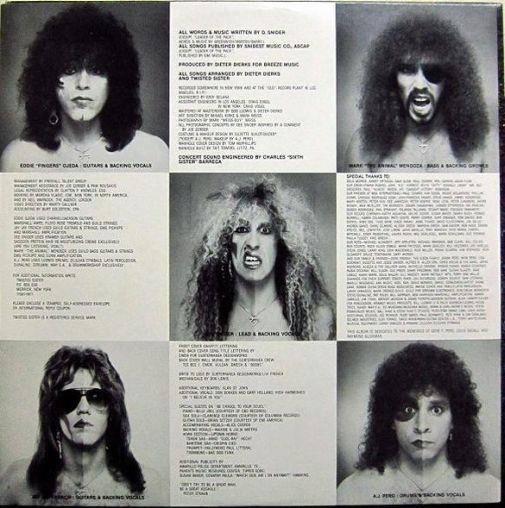 Twisted Sister, 1985, Come Out and Play,  