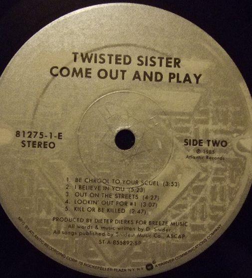 Twisted Sister, 1985,  