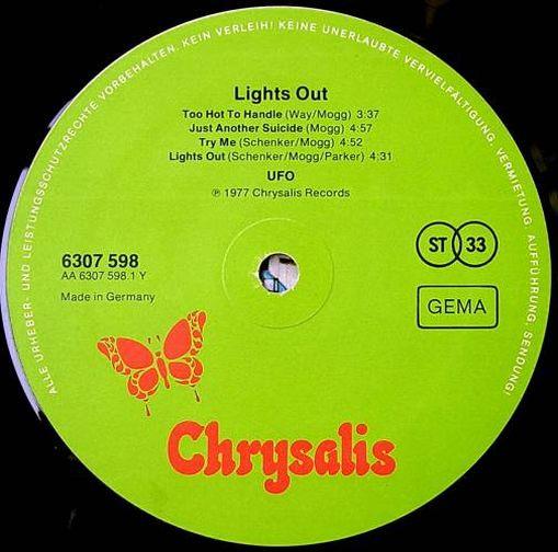 UFO, 1977, Lights Out,  