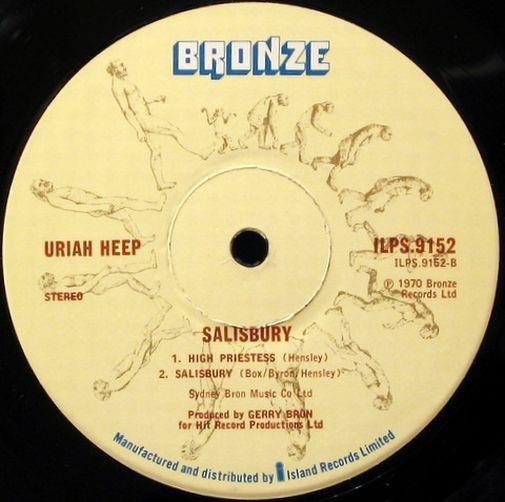 Uriah Heep, Salisbury, 1970, England, Bronze