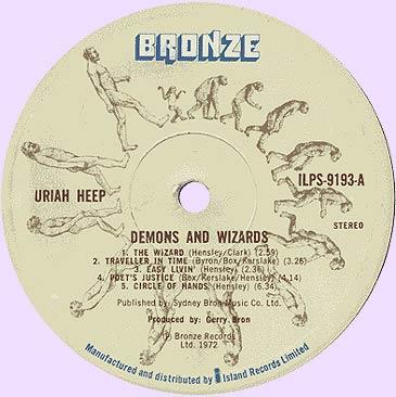 Uriah Heep, Demons And Wizards, Bronze 1972