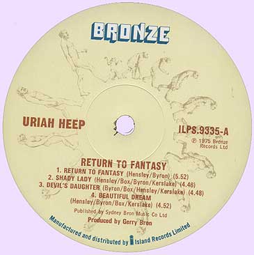 Uriah Heep, Return To Fantasy, 1975, Side One