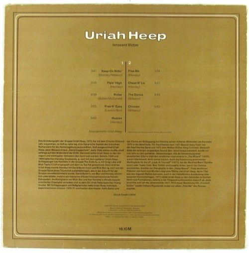 Uriah Heep, Innocent Victim, 1977, DDR, Amiga