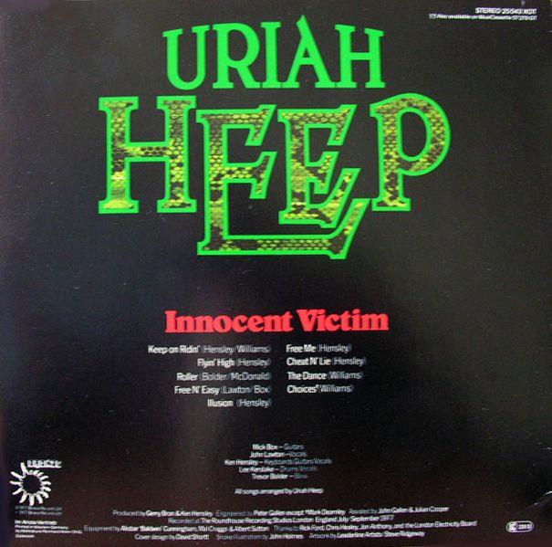 Uriah Heep, Innocent Victim, 1977, Germany