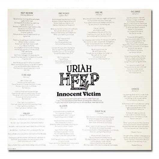 Uriah Heep, Innocent Victim, 1977,  