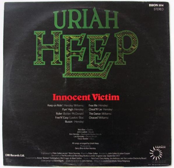 Uriah Heep, Innocent Victim, 1977, 