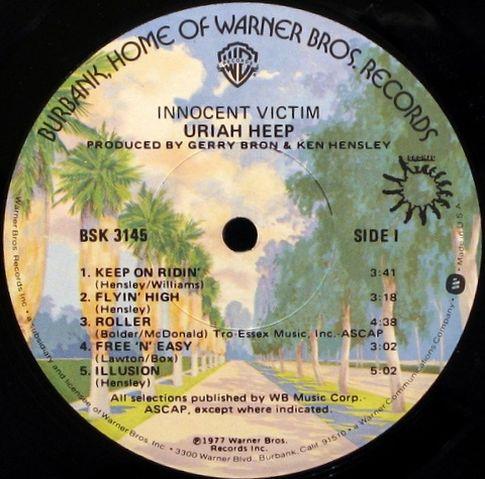 Uriah Heep, Innocent Victim, 1977, USA