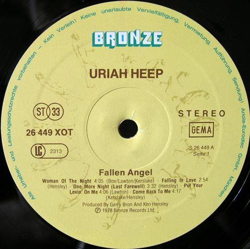 Uriah Heep, Fallen Angel, 1978,  