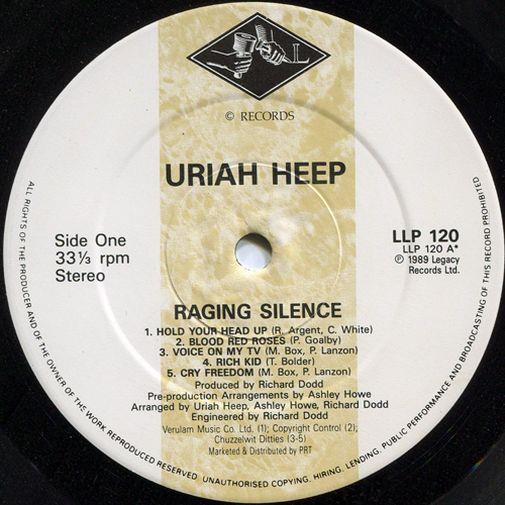 Uriah Heep, Raging Silence, 1989, UK