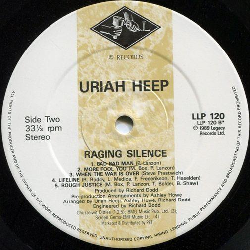 Uriah Heep, Raging Silence, 1989,  