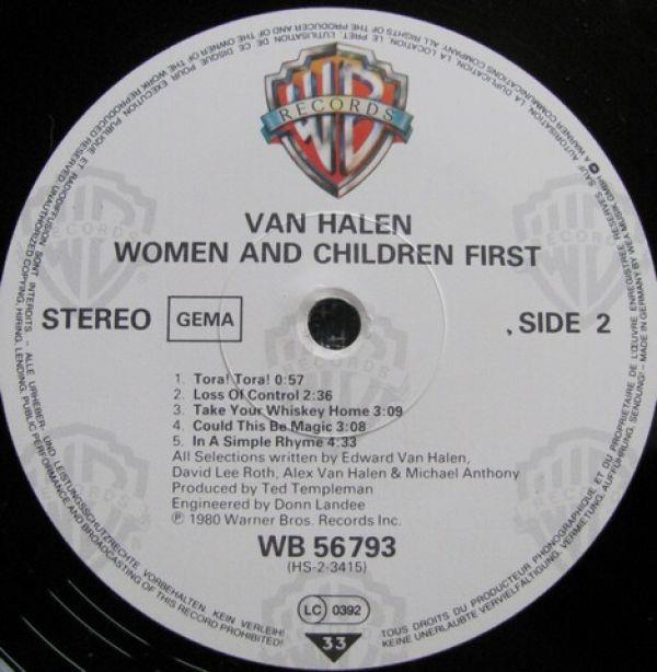 Women and Children First, Van Halen, 1980 .  