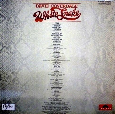 David Coverdale's White Snake, 1976 . 