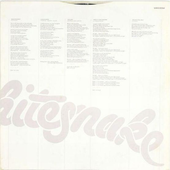 Whitesnake, Trouble, 1978, UK, United Artists Records