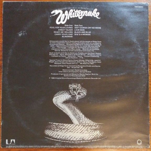 Whitesnake, Ready An' Willing, 1980,  